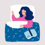 Técnicas para una buena higiene del sueño: mujer durmiendo siesta cama heelespana 150x150 - HeelEspaña