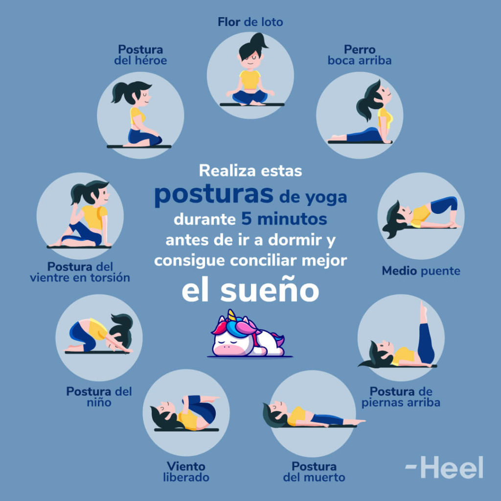 Meditar antes de dormir | Preparación para un sueño reparador: posturas yoga 1024x1024 - HeelEspaña