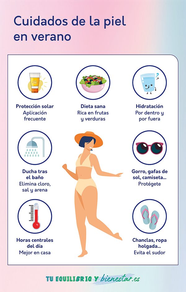 Me pica la piel en verano | Consejos: cuidar piel verano - HeelEspaña