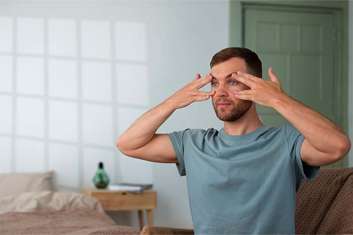¿Cómo descansar la vista? 7 ejercicios para mantener tus ojos sanos: masaje ocular - HeelEspaña