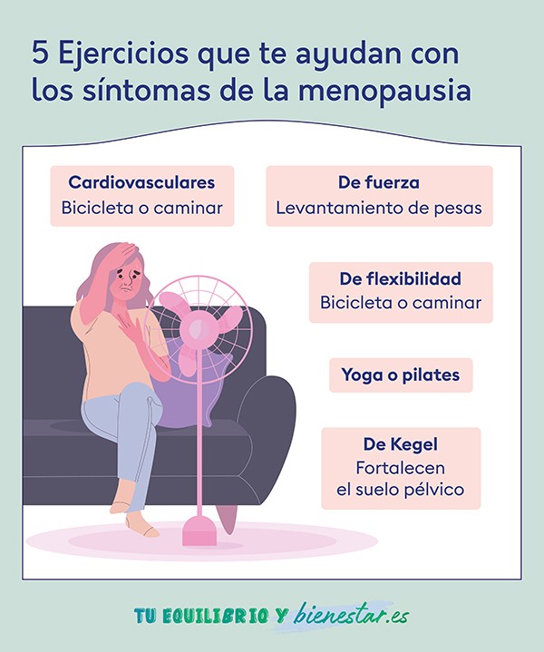 Beneficio del ejercicio físico durante la menopausia: ejercicios ayudan sintomas menopausia - HeelEspaña