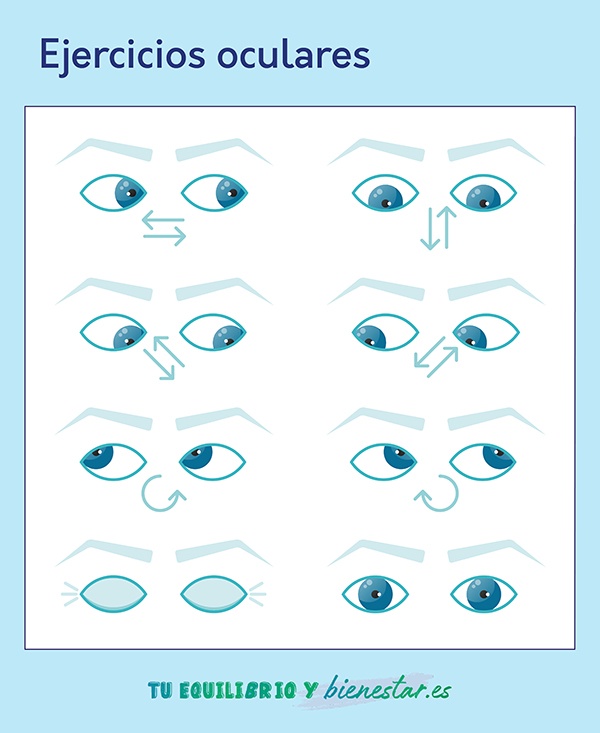 Ejercicios oculares para aliviar la sequedad: ejercicio oculares  - HeelEspaña